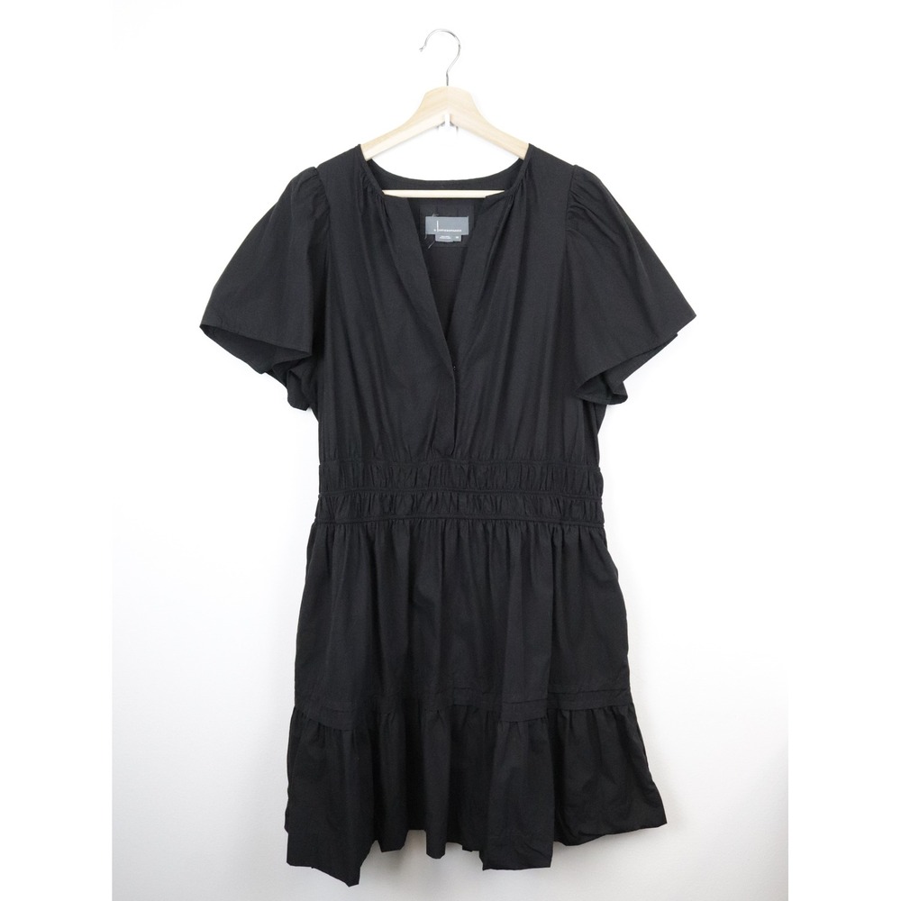 by Anthropologie The‎ Somerset Mini Dress Black 1X - Picture 2 of 12